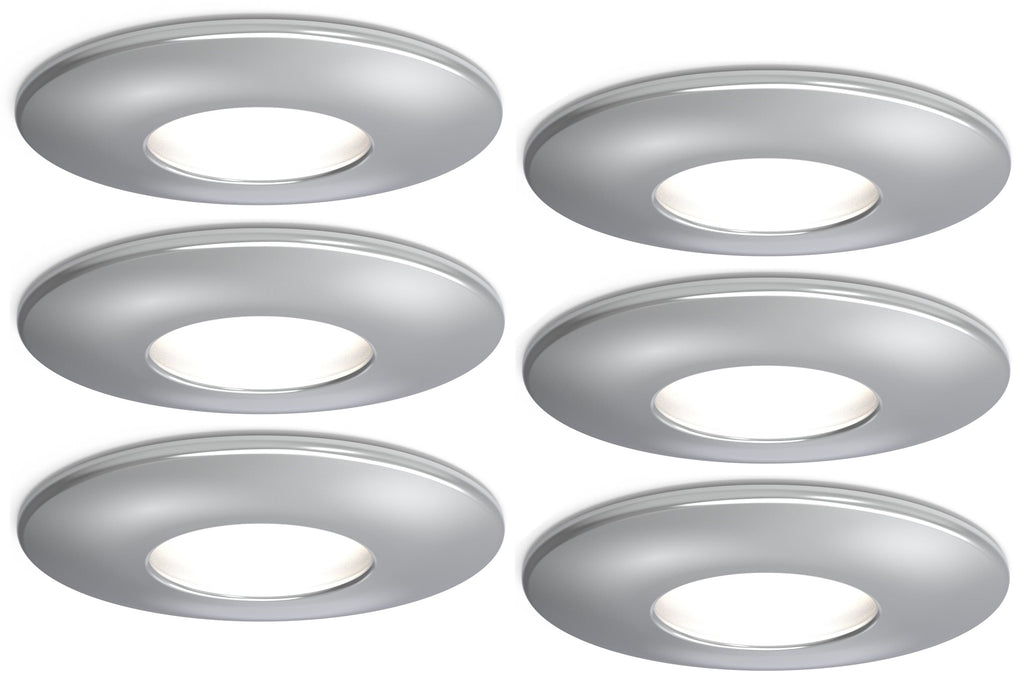 4lite IP20 GU10 Fire-Rated Downlight - Chrome