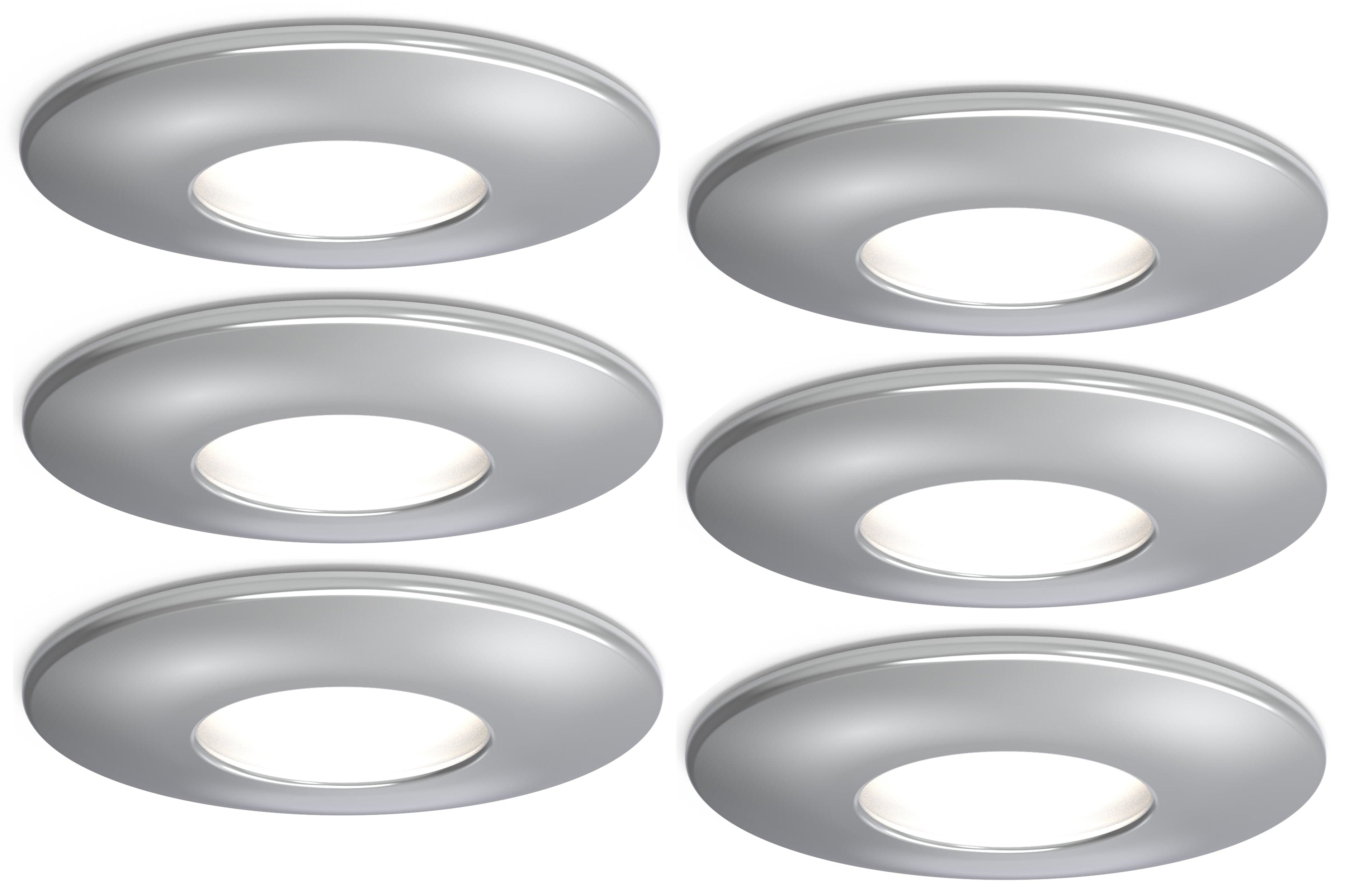 4lite IP20 GU10 Fire-Rated Downlight - Chrome
