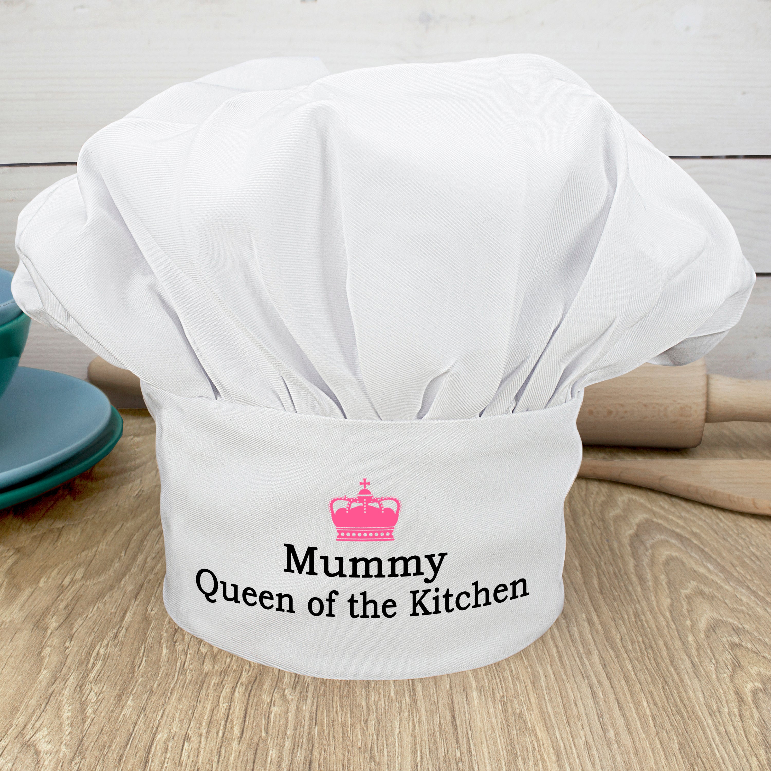 Personalised Queen Of The Kitchen Chef Hat