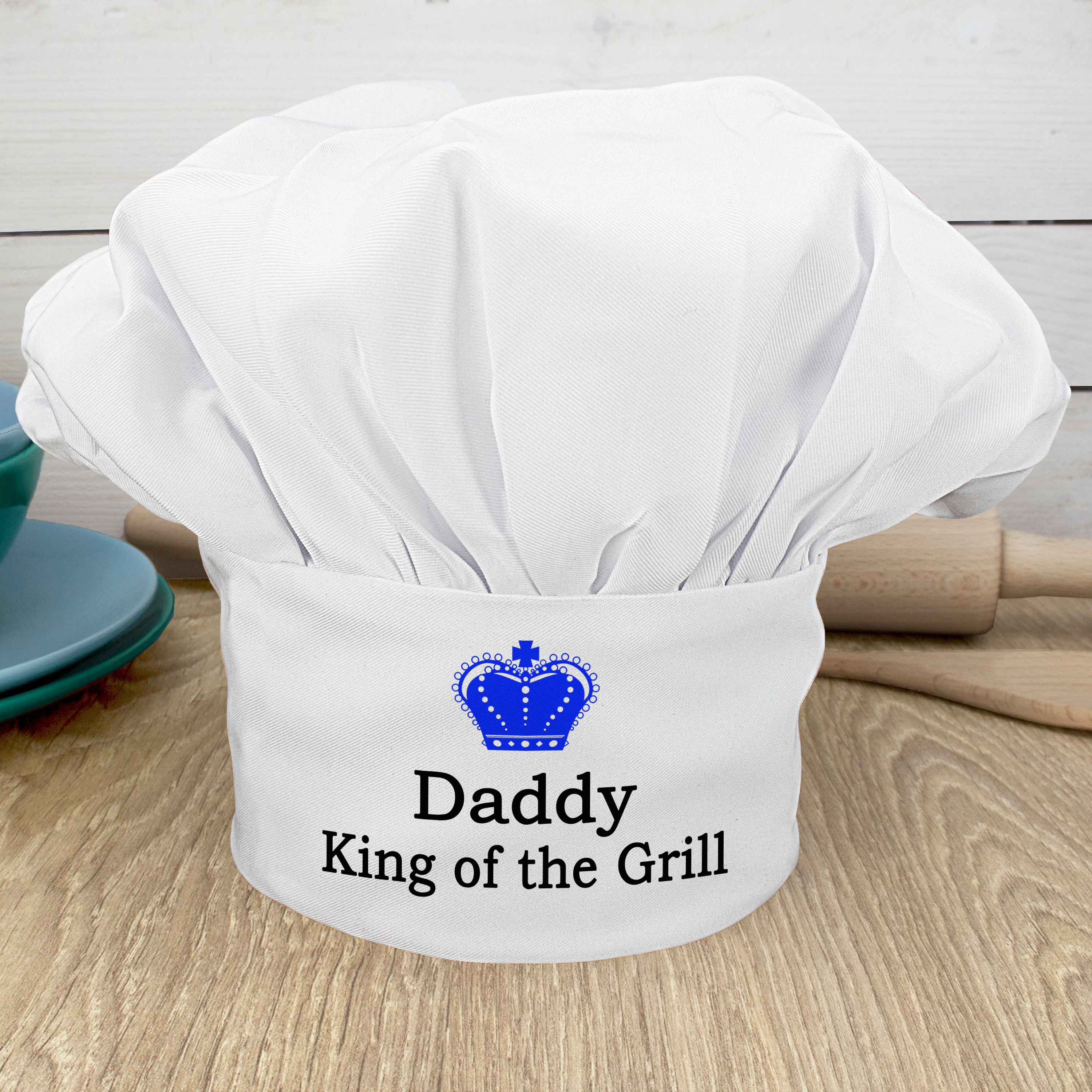 Personalised King Of The Grill Chef Hat