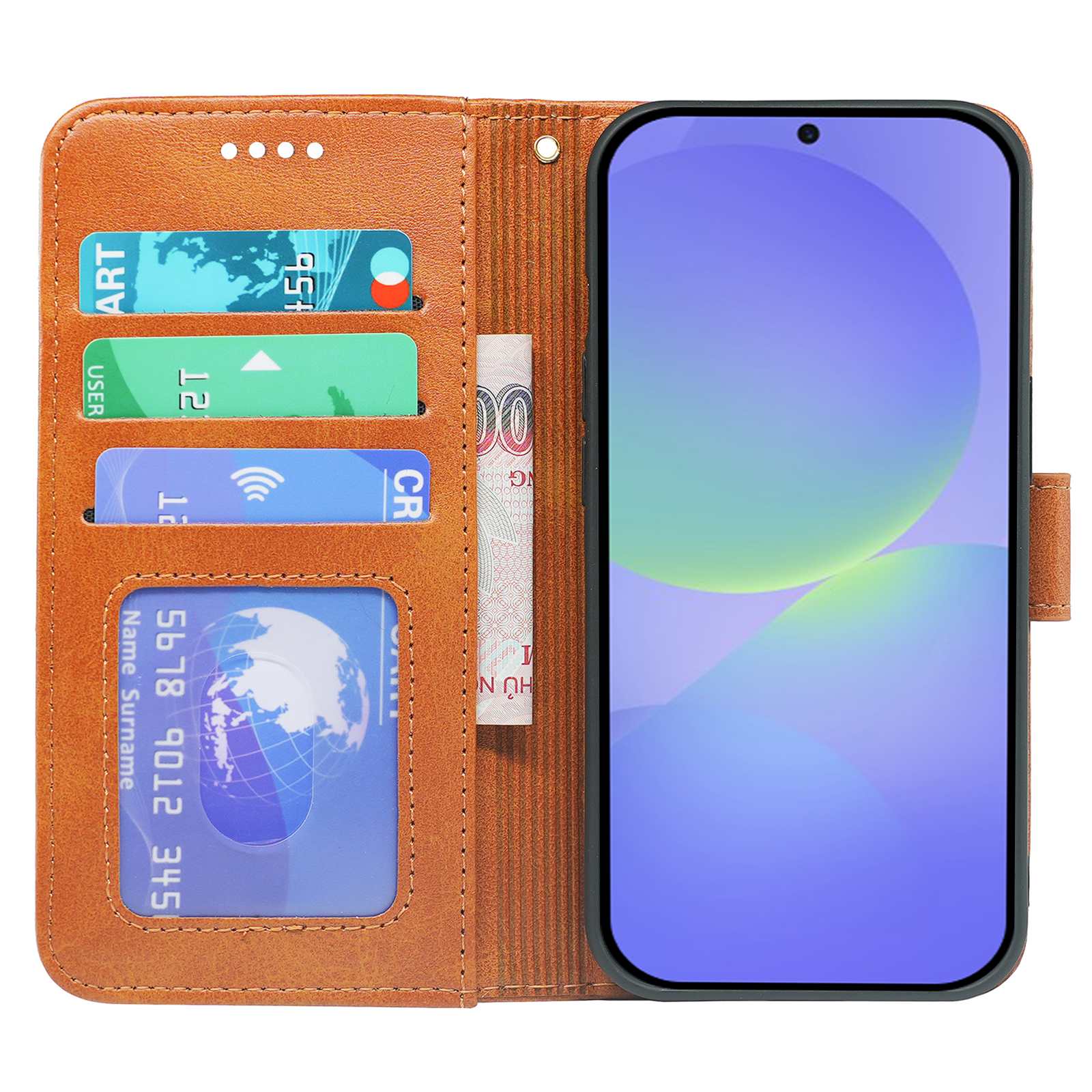 Samsung Galaxy A36/A56 Book Flip Case Leather Wallet