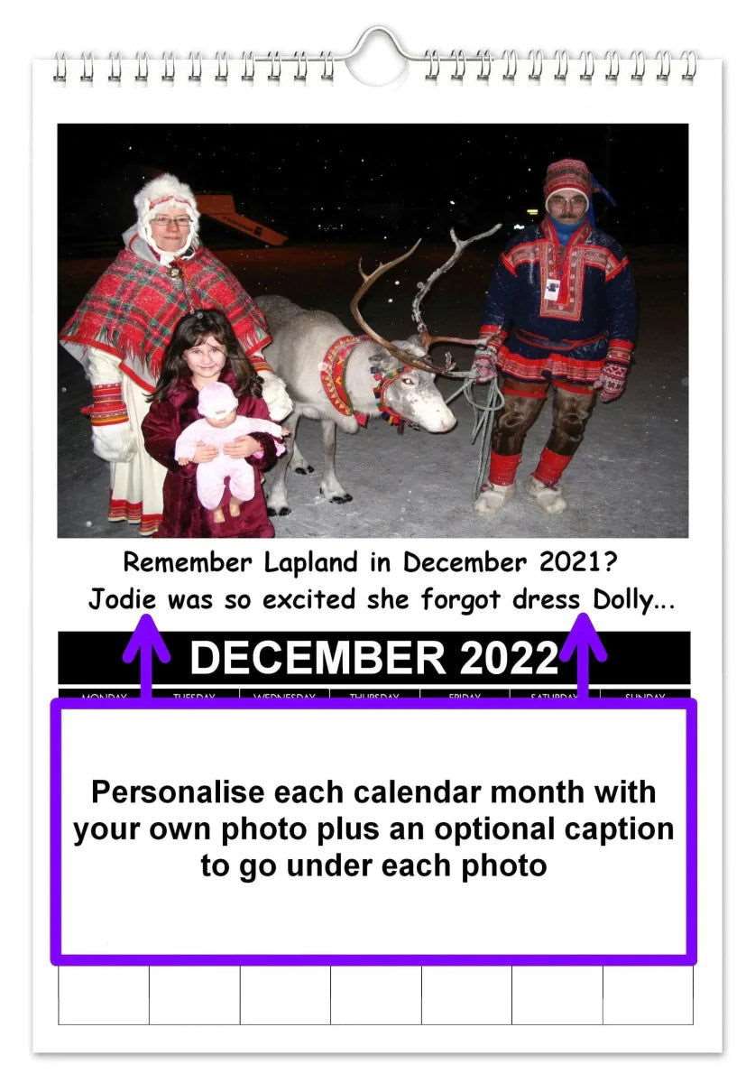 2028 Personalised Photo Calendar