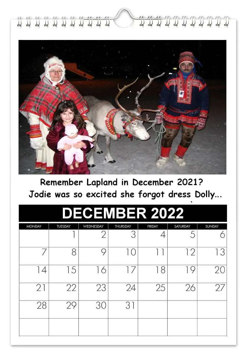 2039 Personalised Photo Calendar