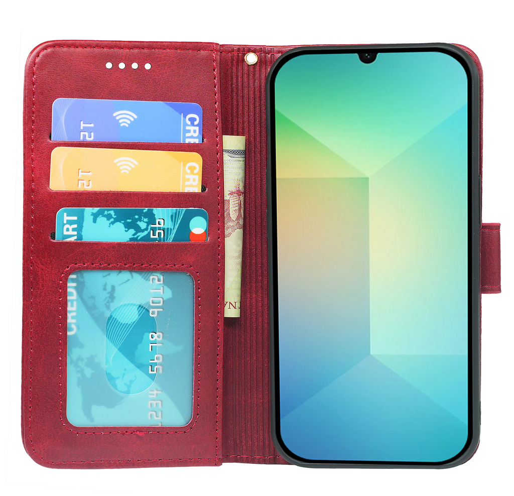 Samsung Galaxy A07 Book Flip Case Leather Wallet