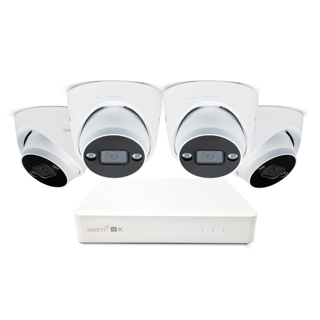 Swann AdvancedX 5MP 1TB 8-Channel Wired NVR CCTV with 4 Dome Camera Kit