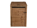 Wooden Wheelie Bin Store, Brown Finish