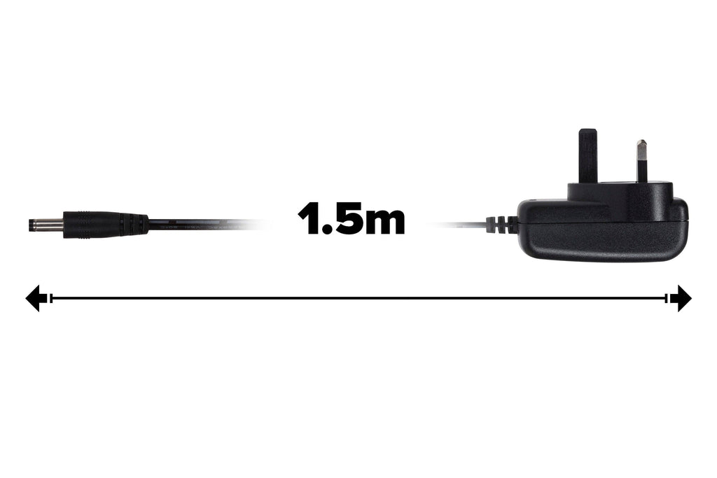 Maplin UK Switching Power Supply 12V DC 2 Amp 24W 2.5 x 5.5 x 12mm Plug - 1.5m Cable