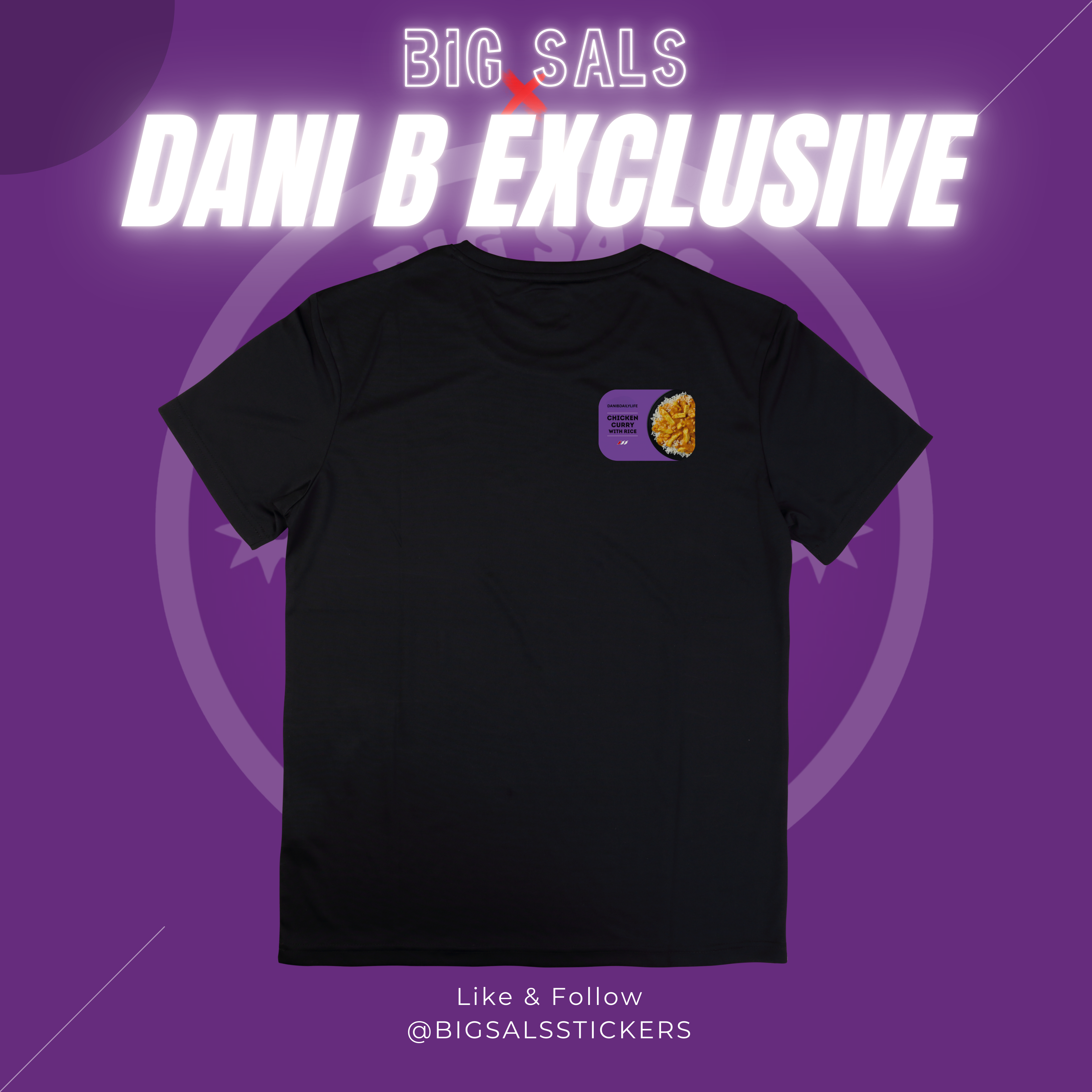 Dani B “Curry For Tea?” Tee (Small Logo) – Big Sals × Dani B T-Shirt