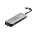 USB C 4 in 1 Hub Multifunction Adaptor with USB 2.0 Port, USB 3.0 Port, 100W PD USB C, HDMI Port
