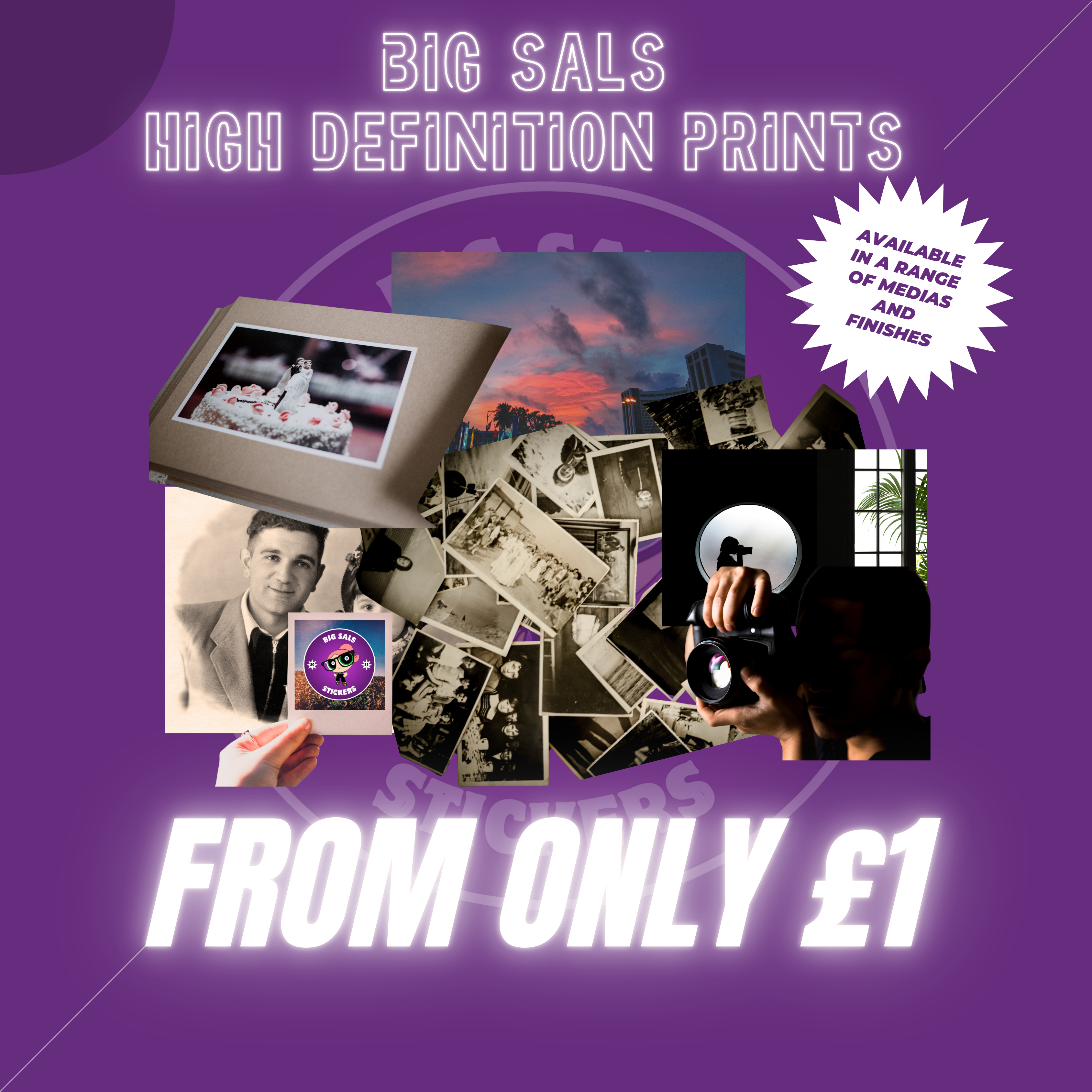 Custom Professional UHD / 4K Photo Prints – Ultra High-Detail Prints A6 to A3