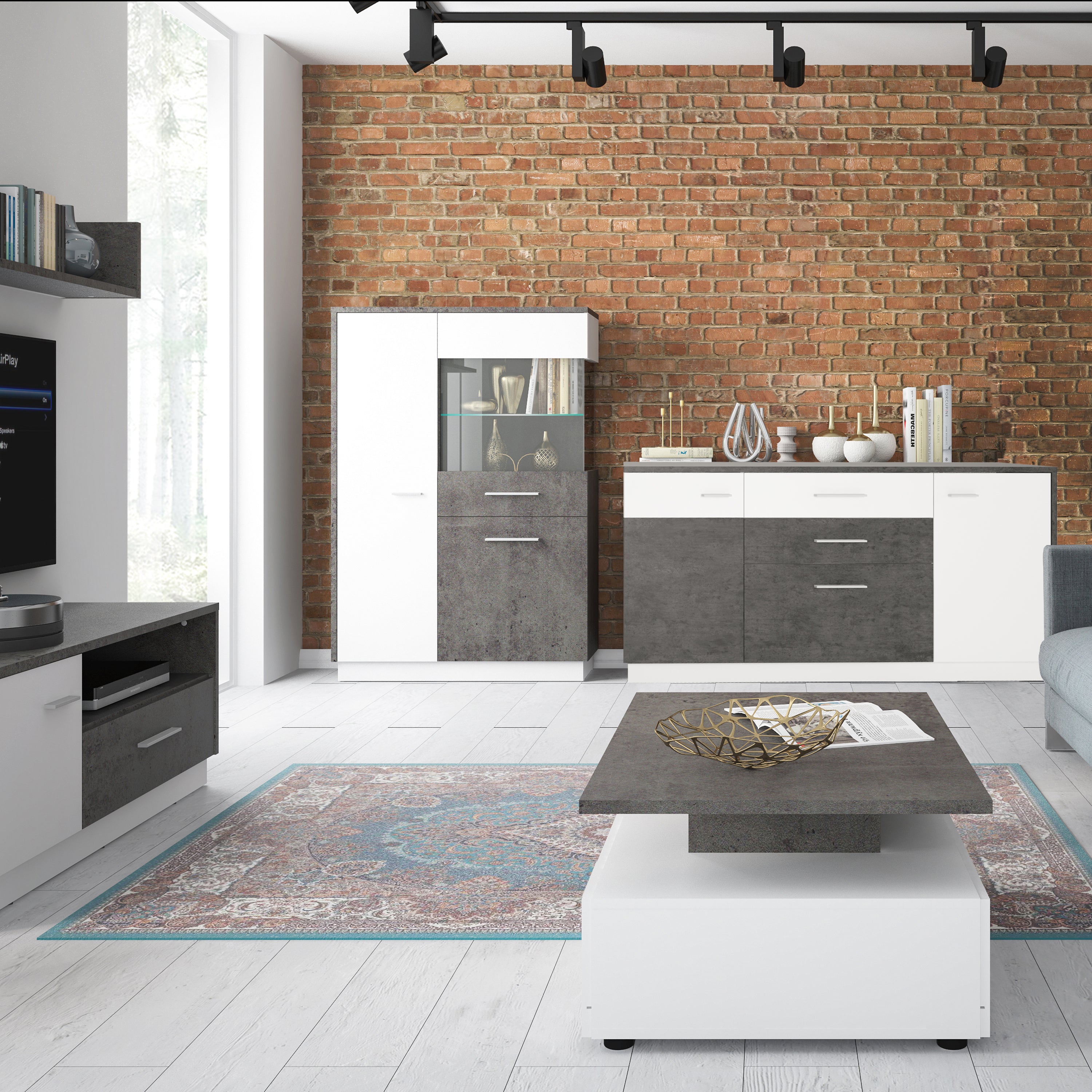 Zingaro 2 Door 2 Drawer 1 Compartment Sideboard