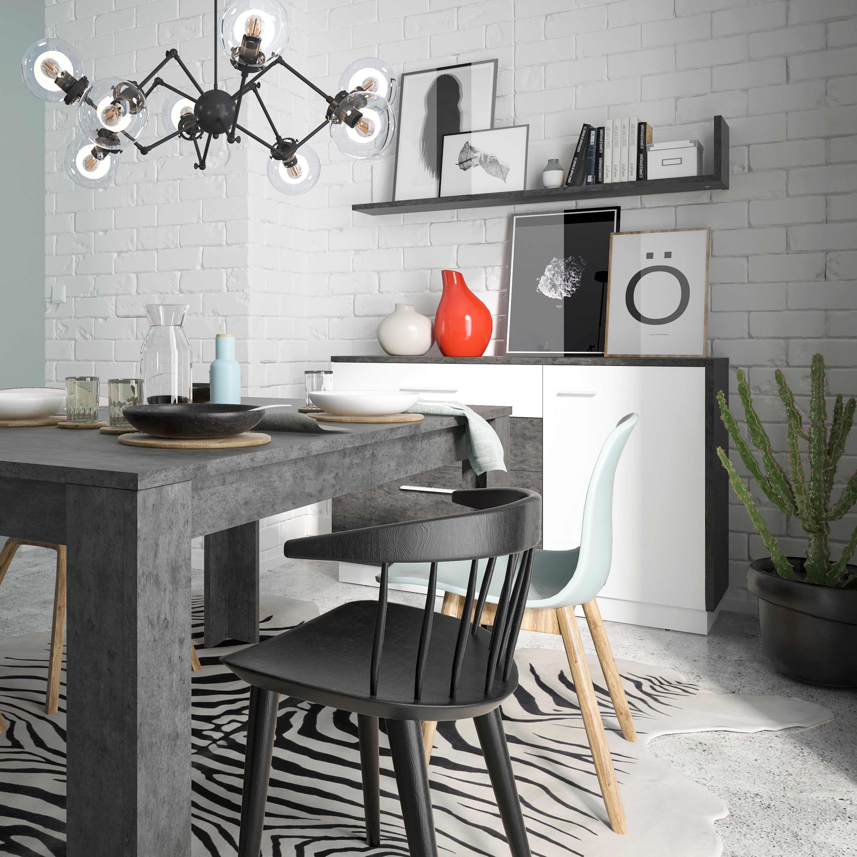 Zingaro Extending Dining Table 160-200cm