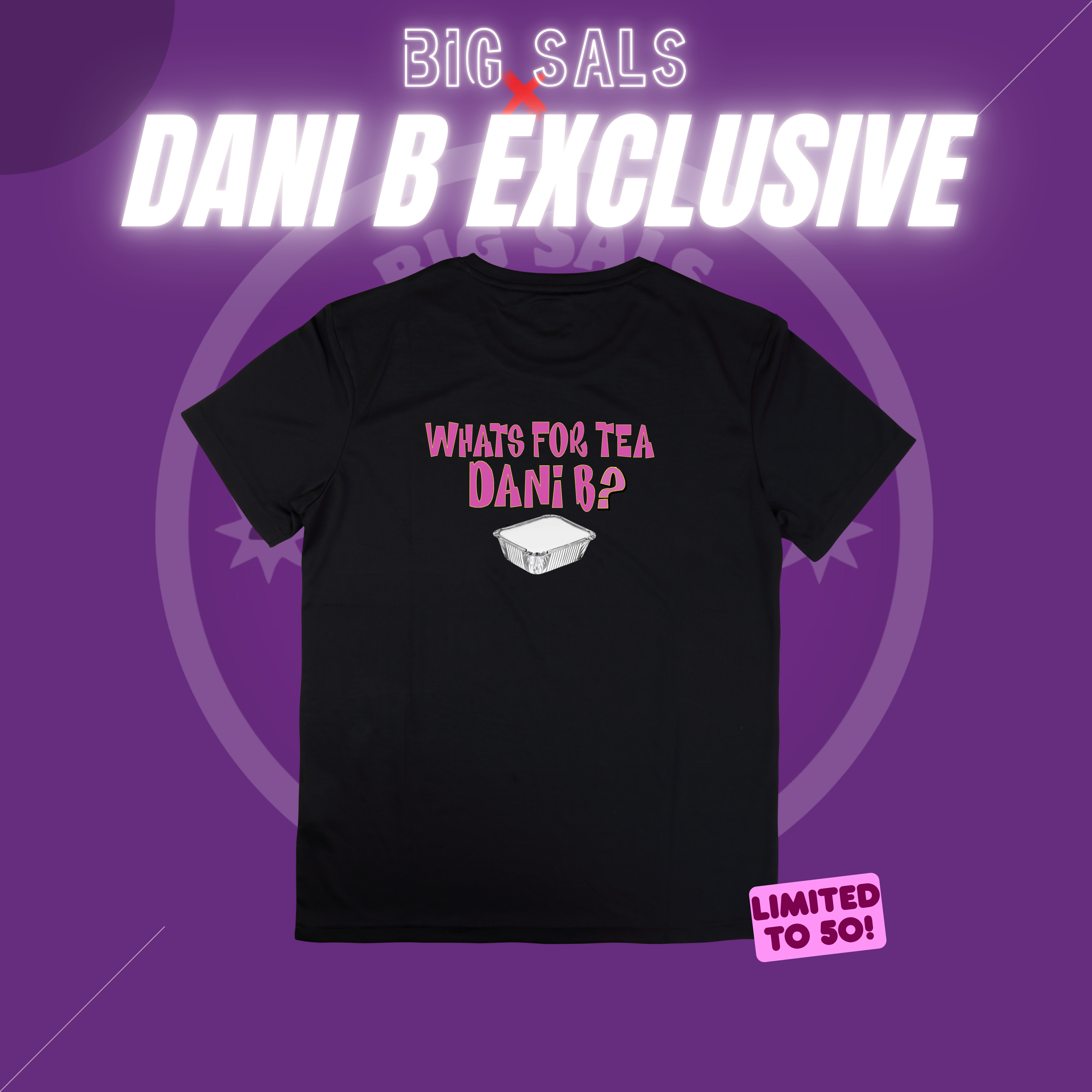 Dani B 3 In 1 Tea Tee – Big Sals × Dani B Collaboration T-Shirt