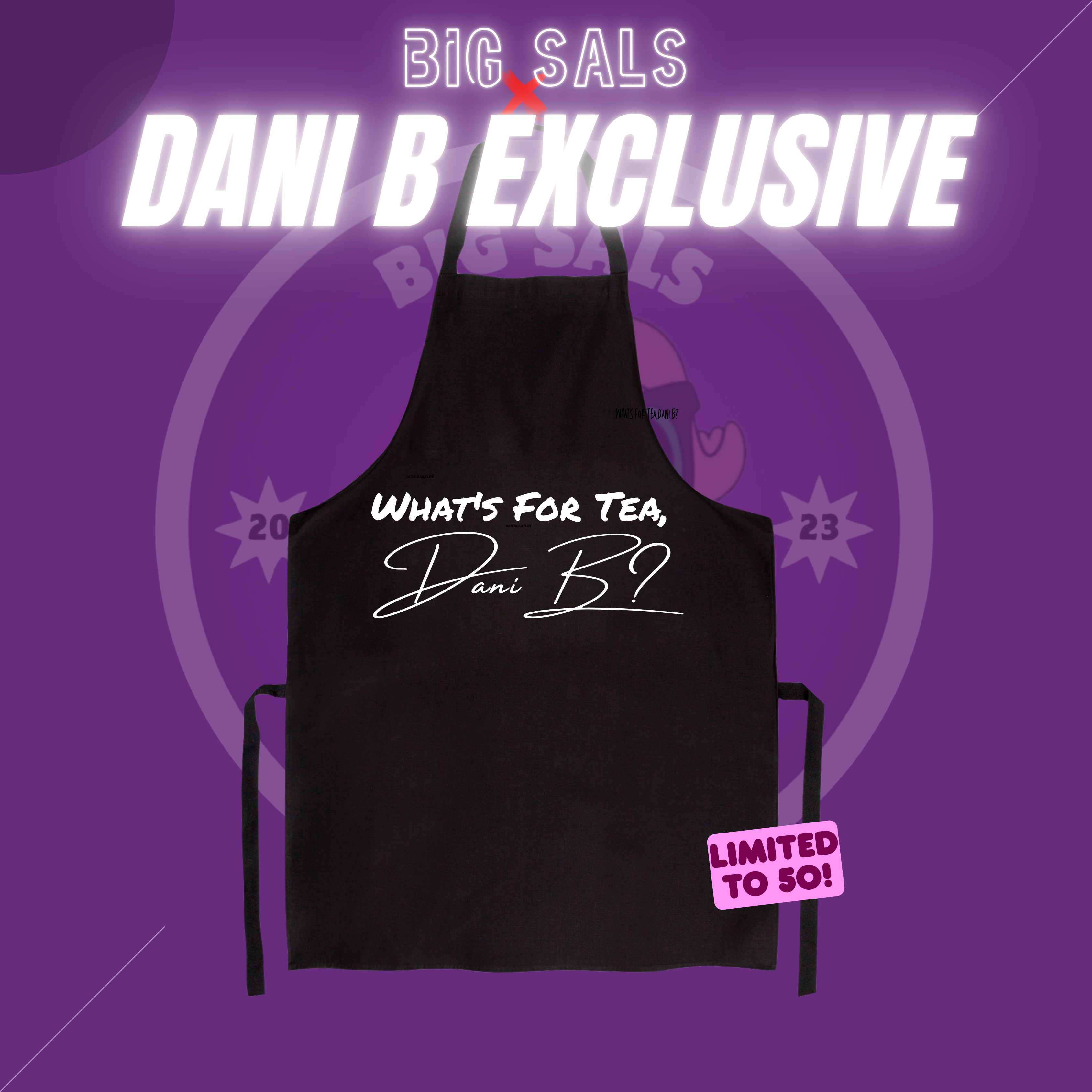 Dani B Unisex Apron – Big Sals × Dani B Collaboration