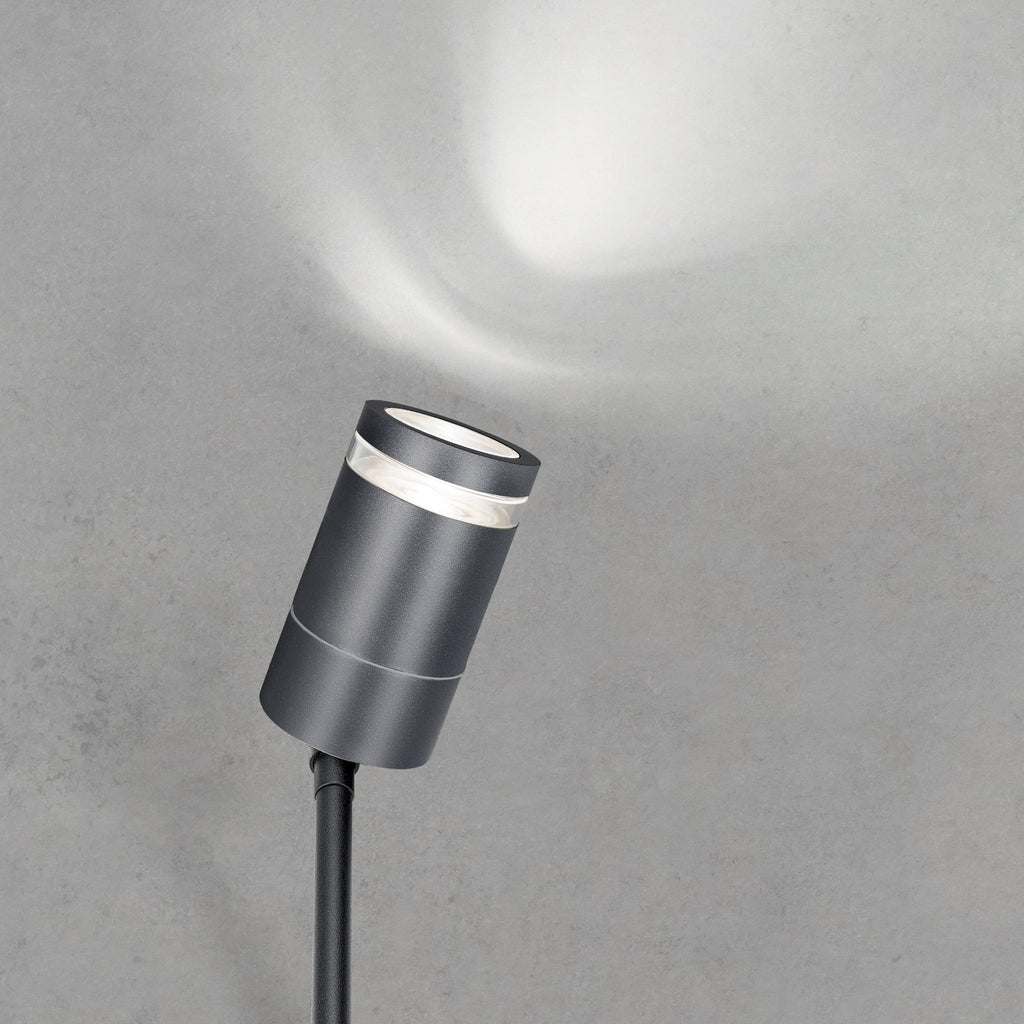 4lite Marinus GU10 Outdoor Garden Spike Light - Anthracite