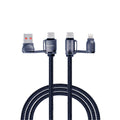 4 in 1 Multi Fast Charging Cable 60w - USB A/C to Lightning & USB C - 1.2m (VD-DCS03)