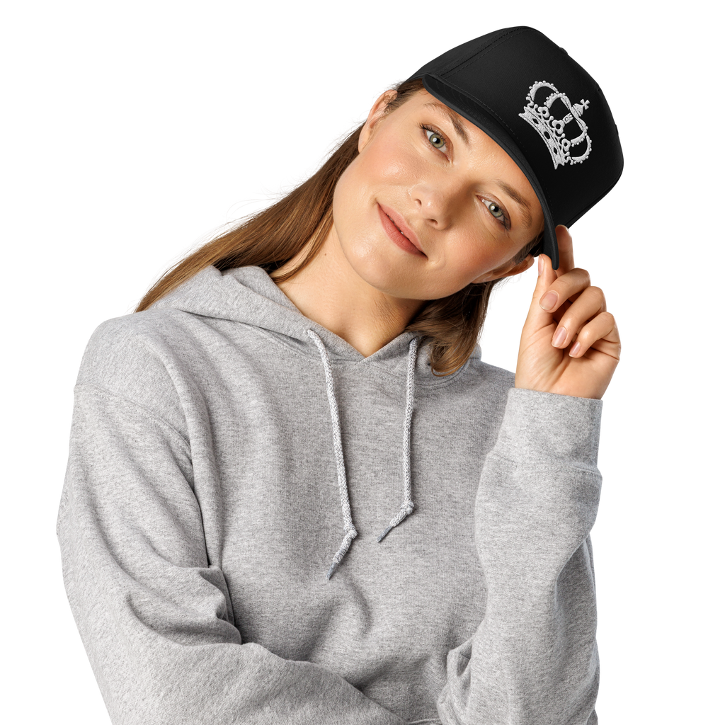 Black Crown King Baseball Cap - Stylish and Trendy Headwear