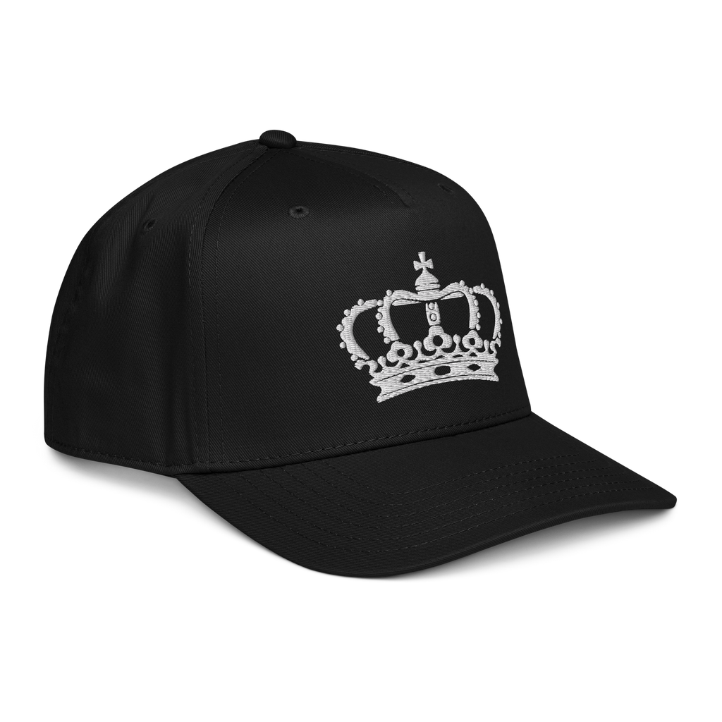 Black Crown King Baseball Cap - Stylish and Trendy Headwear