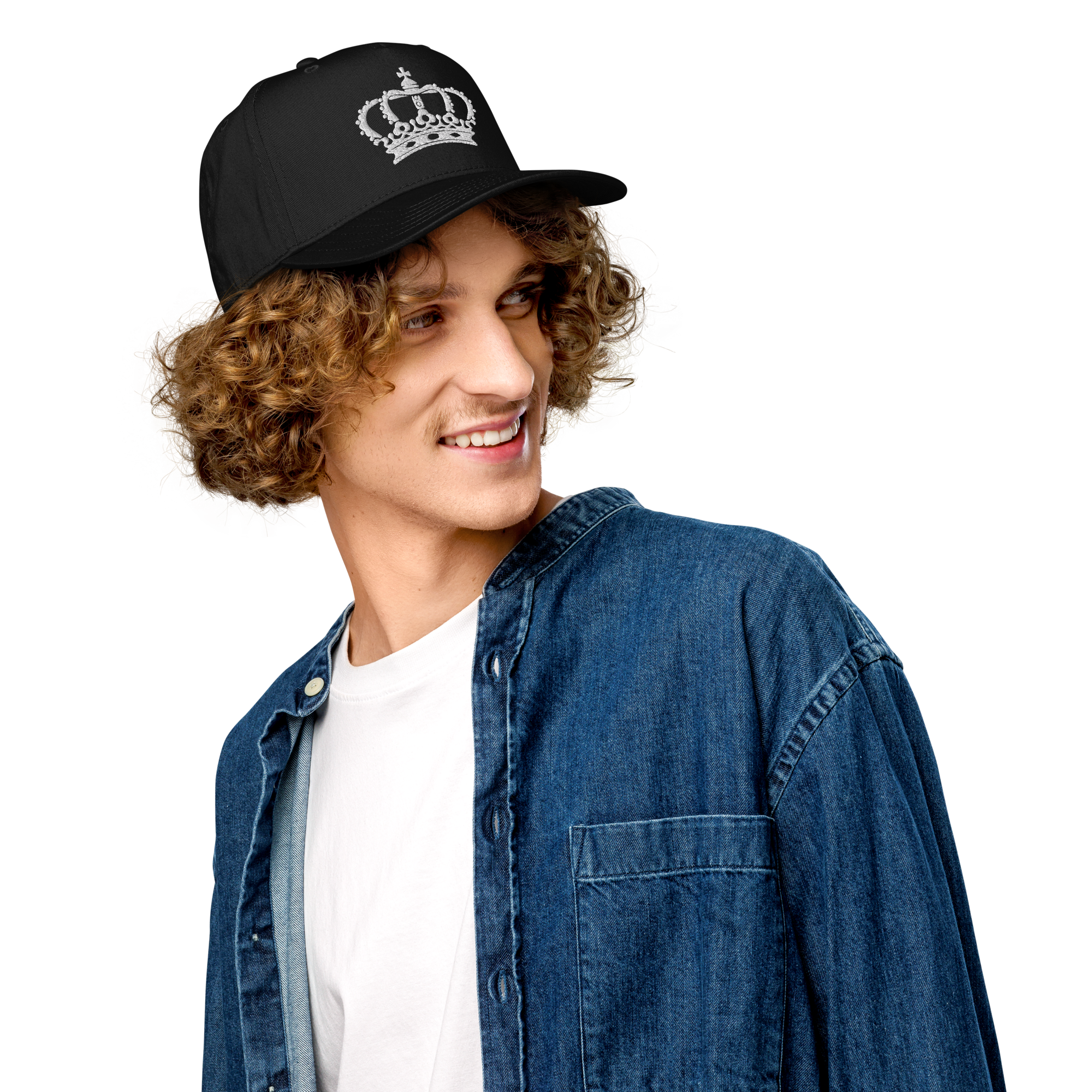Black Crown King Baseball Cap - Stylish and Trendy Headwear