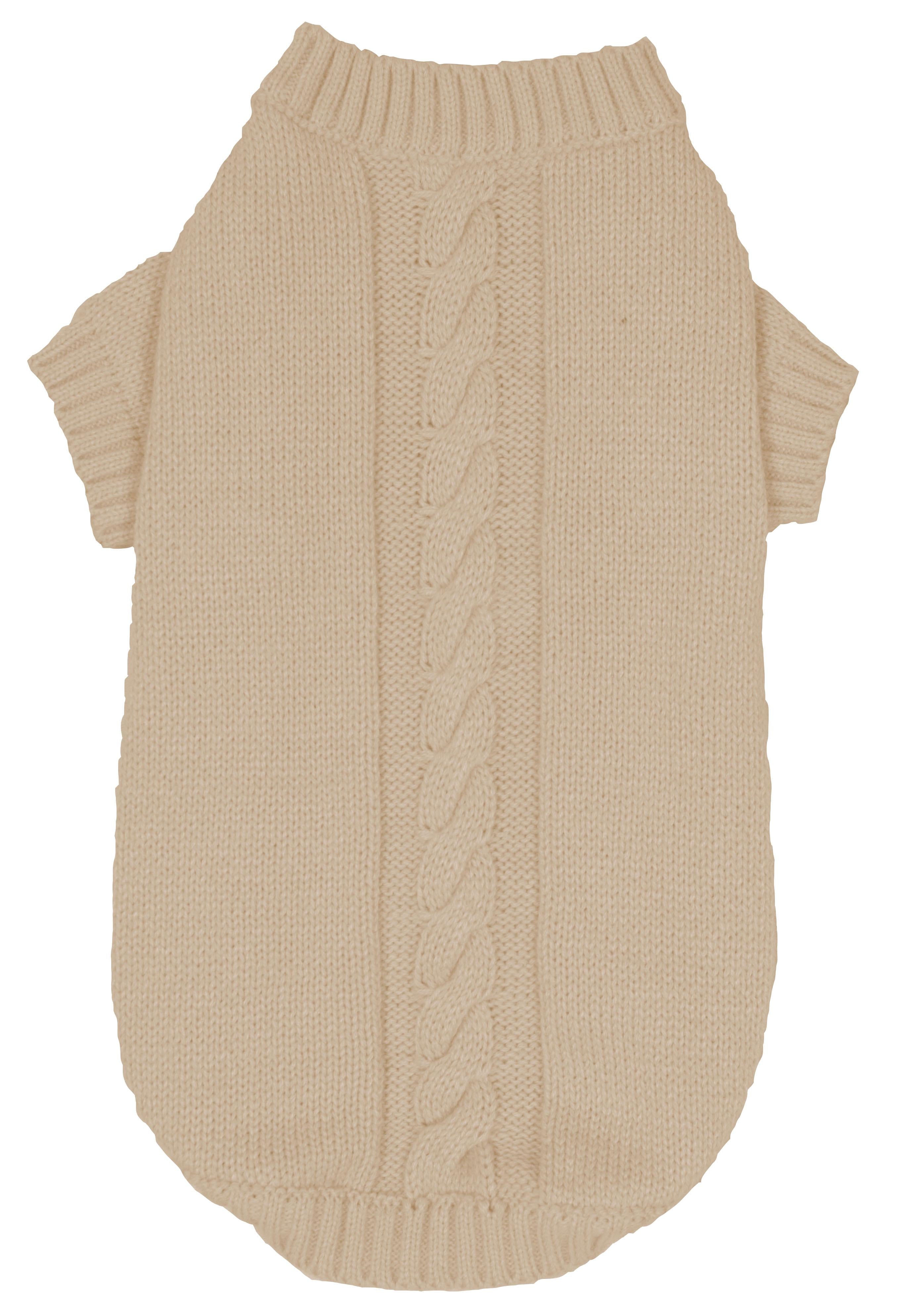 Banbury & Co Knitted Dog Jumper Ivory Sml