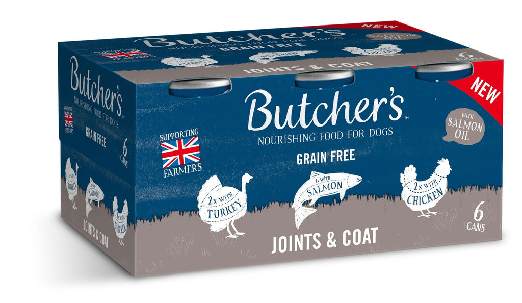 Butcher''s Joints & Coat Dog Food Cans – 18 x 390g / 6 x 390g