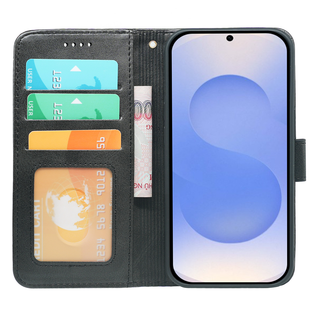 Samsung Galaxy S24 Series Book Flip Case Leather Wallet