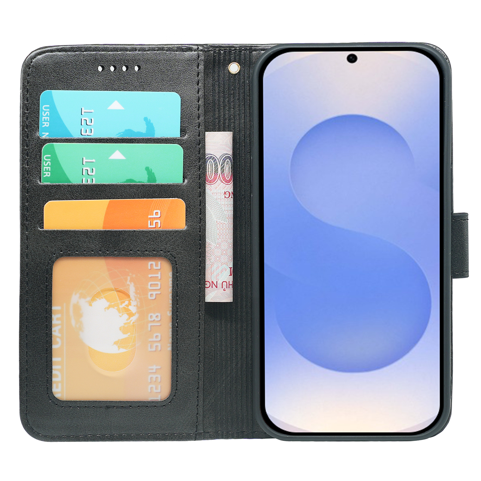 Samsung Galaxy S26 Series Book Flip Case Leather Wallet