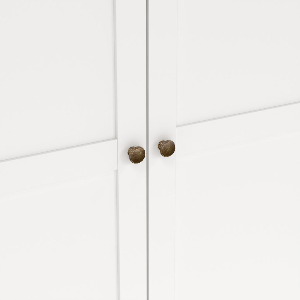 Paris Wardrobe with 2 Doors in White