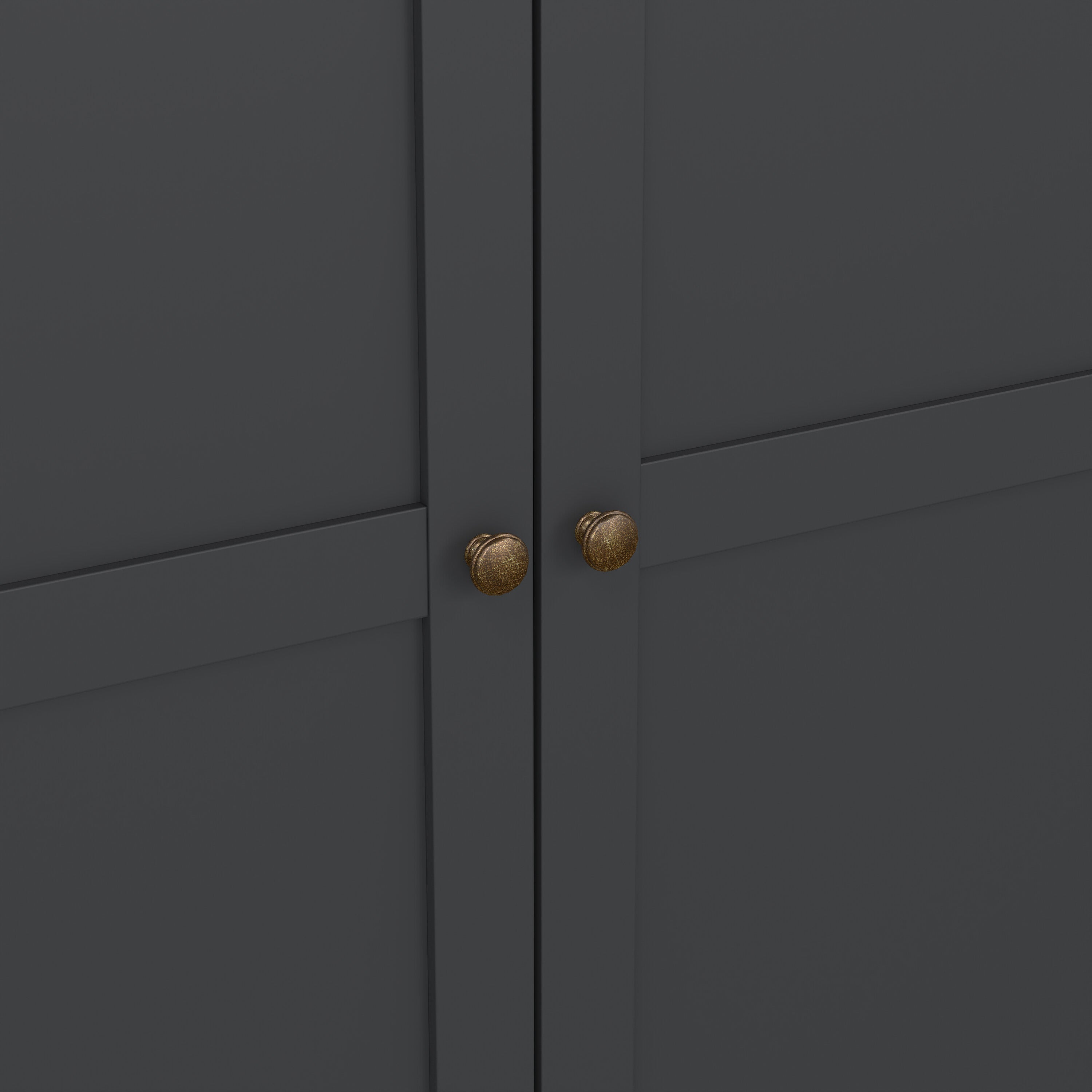 Paris Wardrobe with 2 Doors in Matt Grey