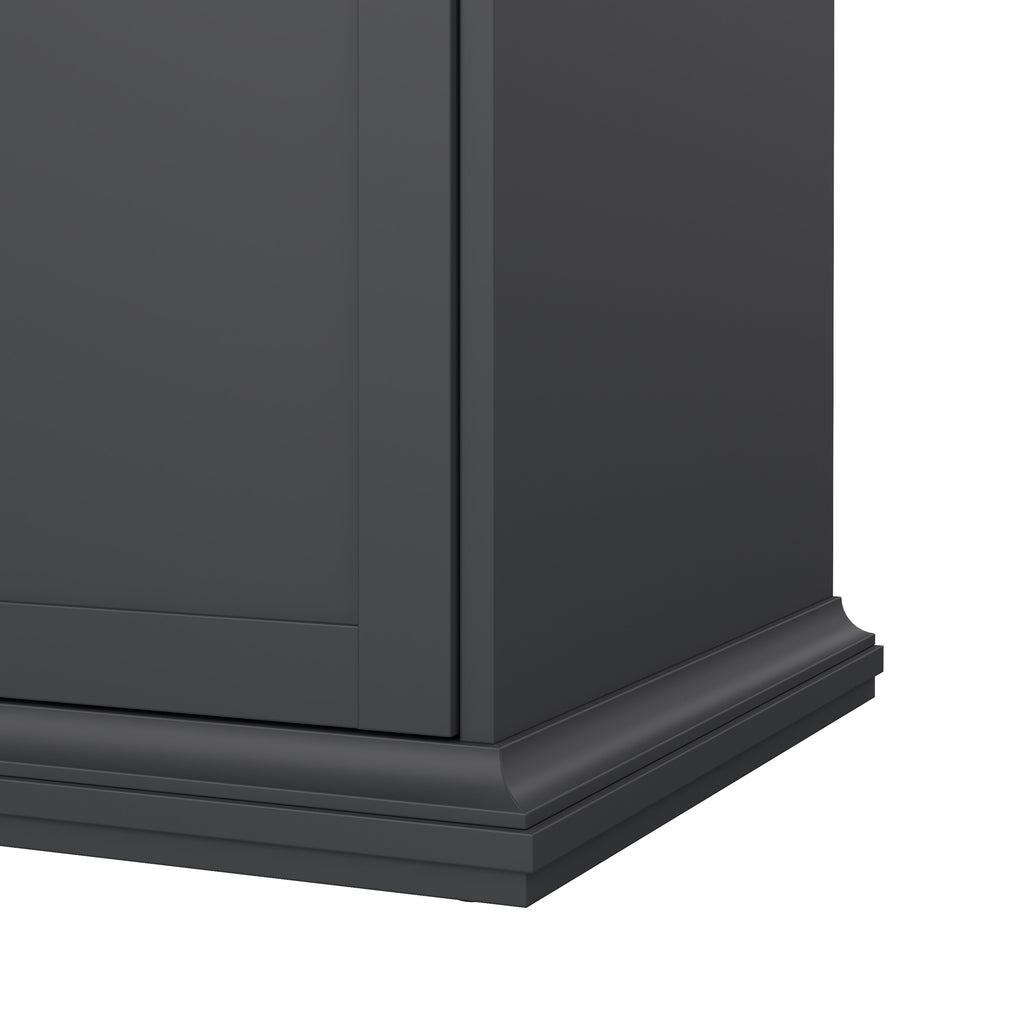 Paris Wardrobe with 2 Doors in Matt Grey