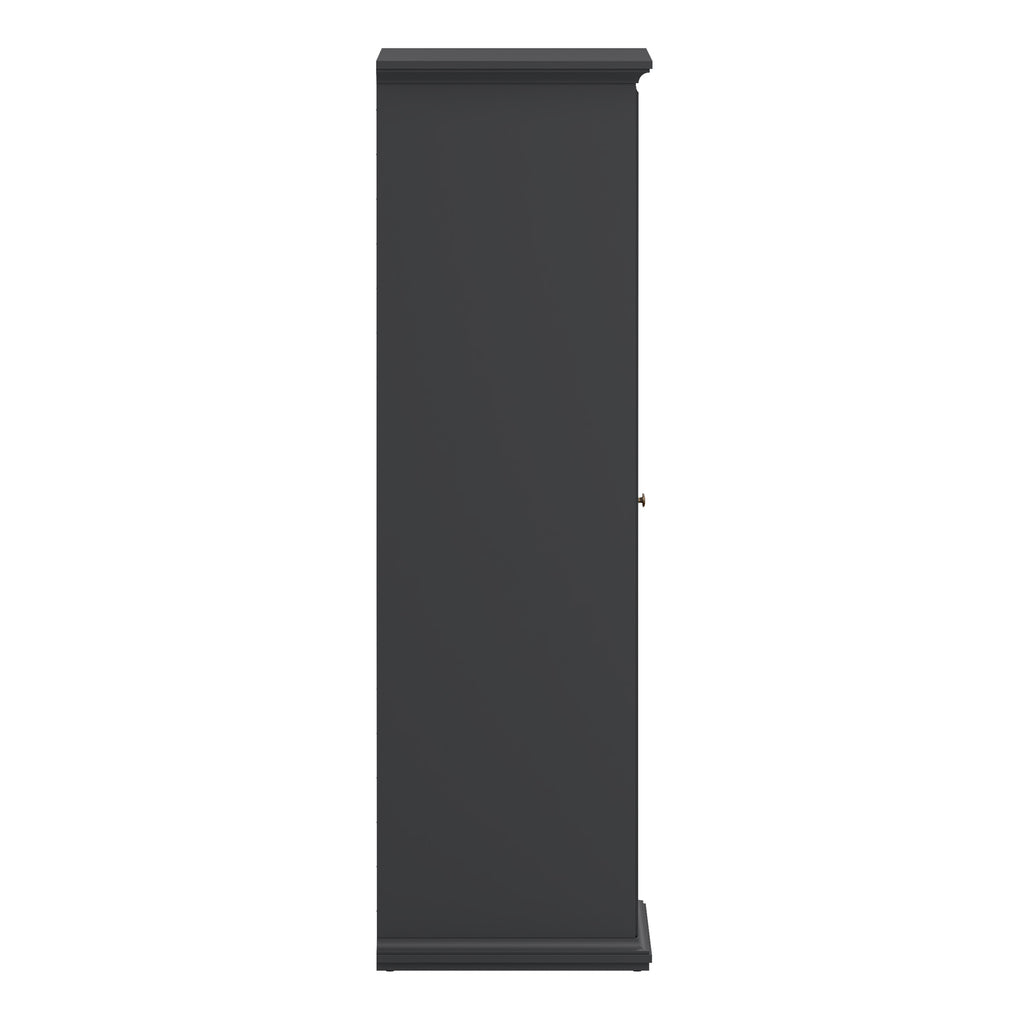 Paris Wardrobe with 2 Doors in Matt Grey