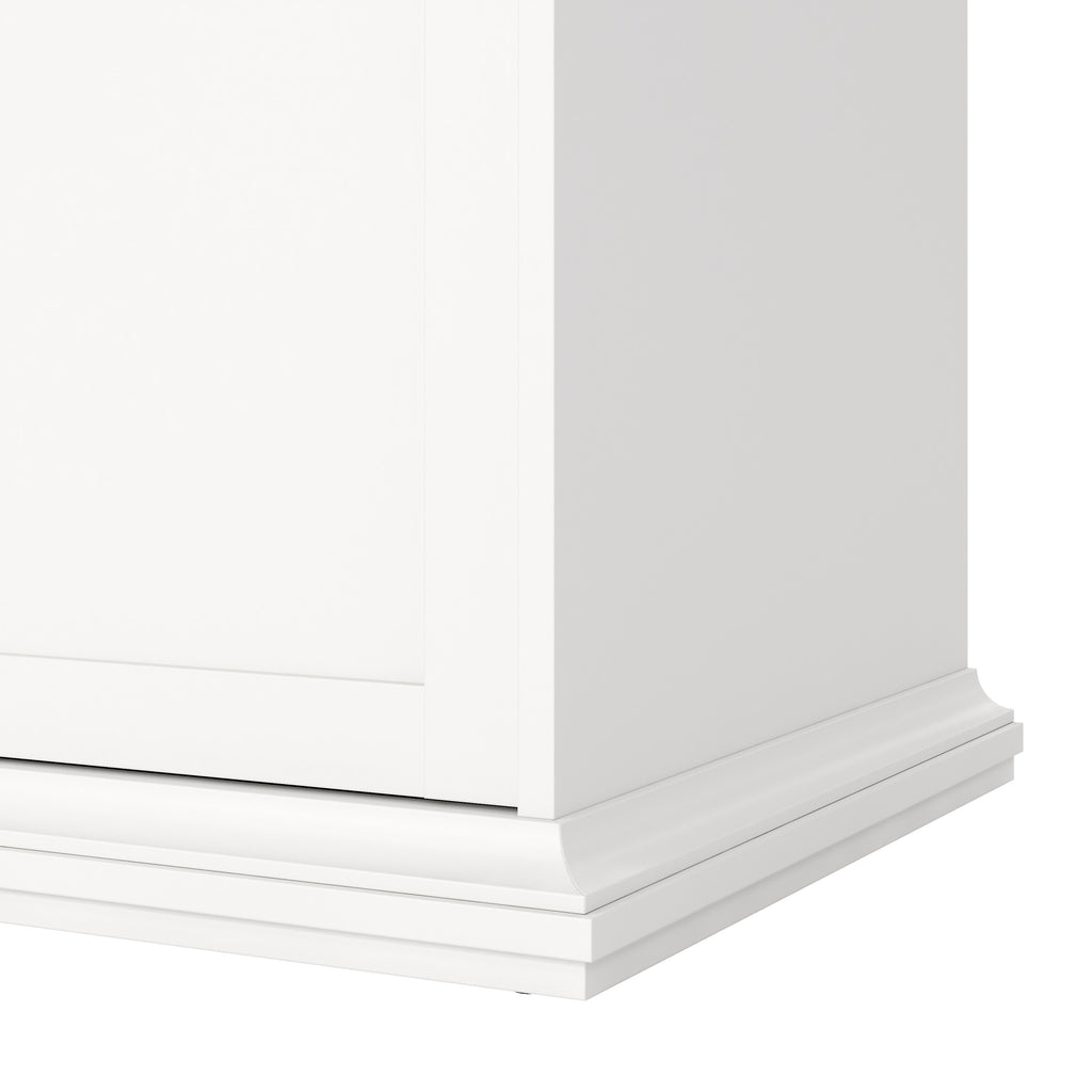 Paris Wardrobe with 3 Doors in White
