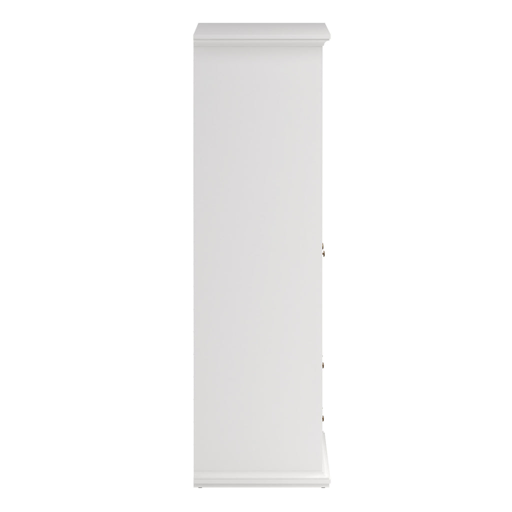 Paris Wardrobe with 4 Doors and 2 Drawers in White