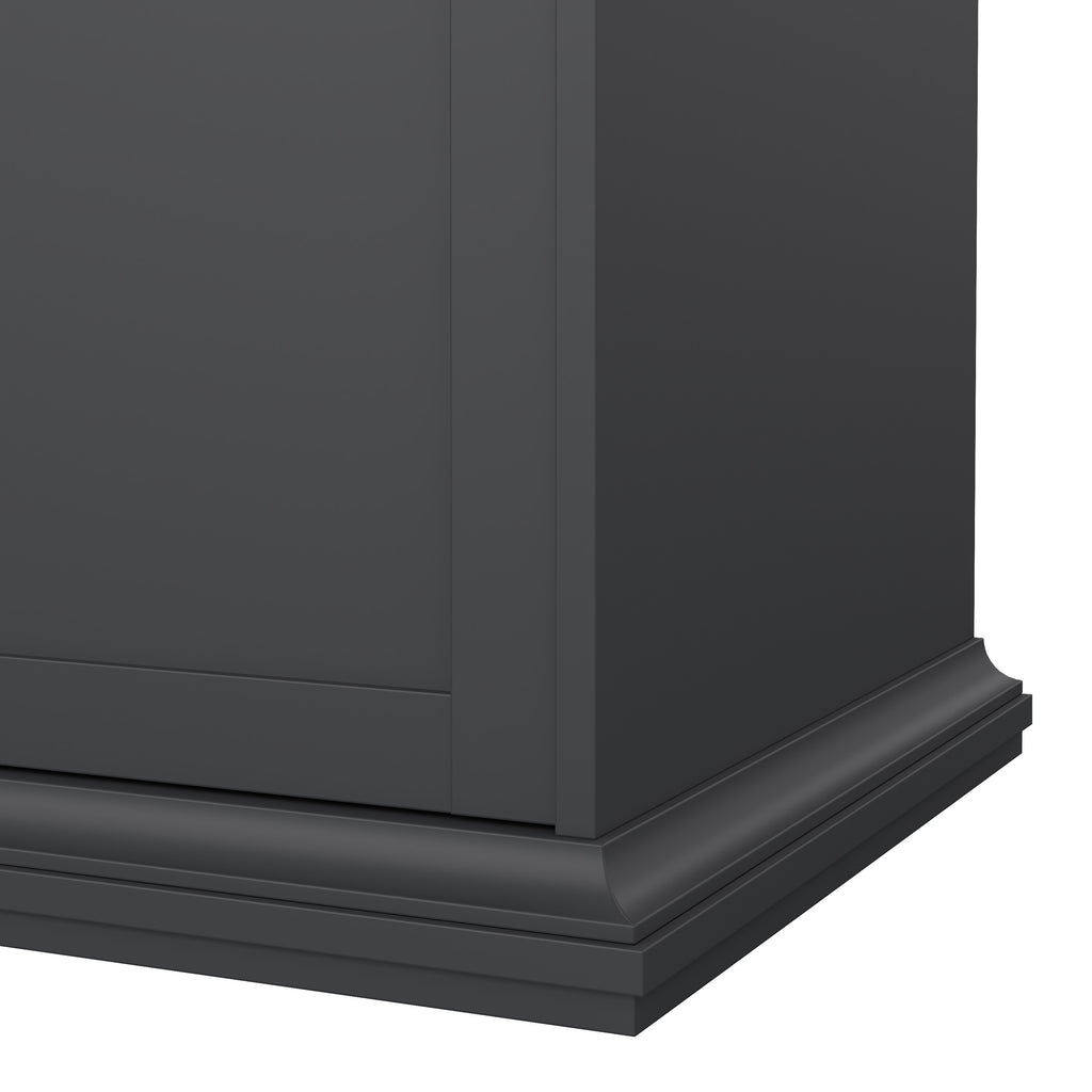 Paris Wardrobe with 4 Doors and 2 Drawers in Matt Grey