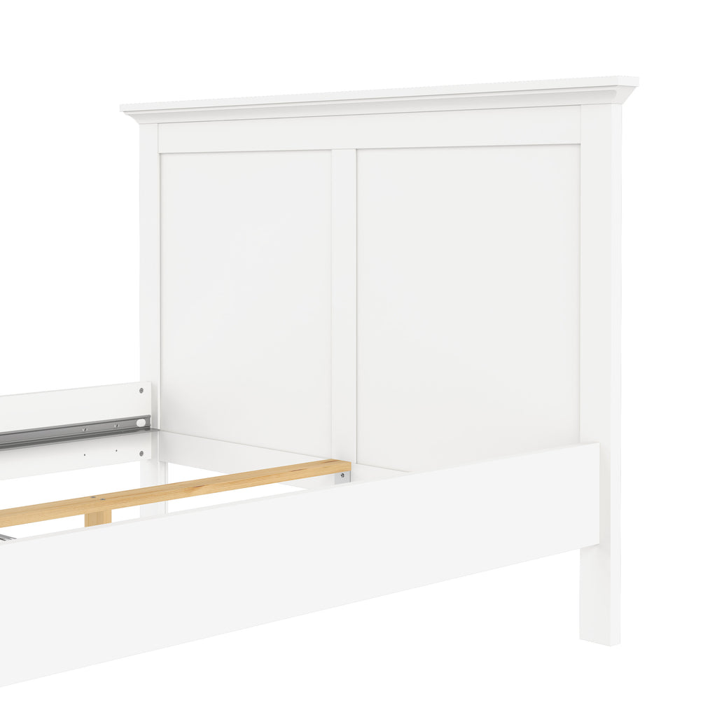 Paris Double Bed (140 x 200) in White
