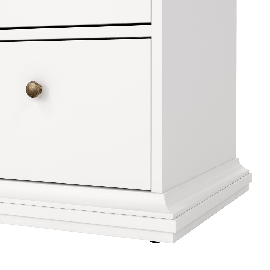 Paris Chest of 8 Drawers in White