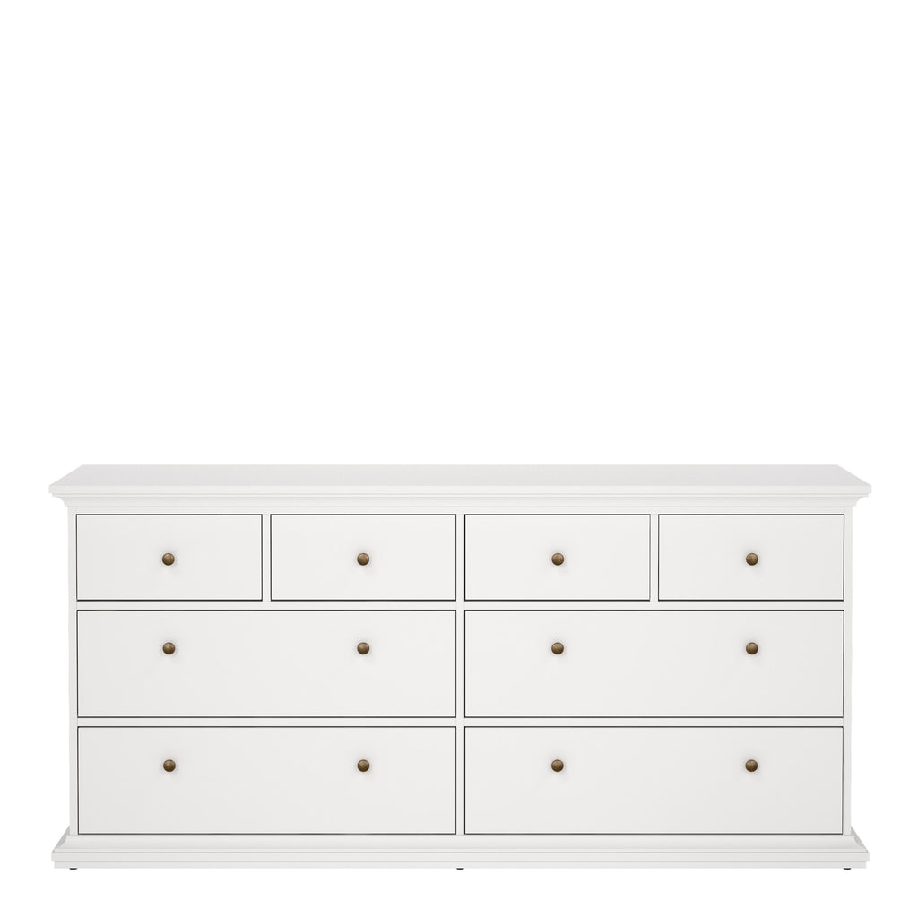 Paris Chest of 8 Drawers in White