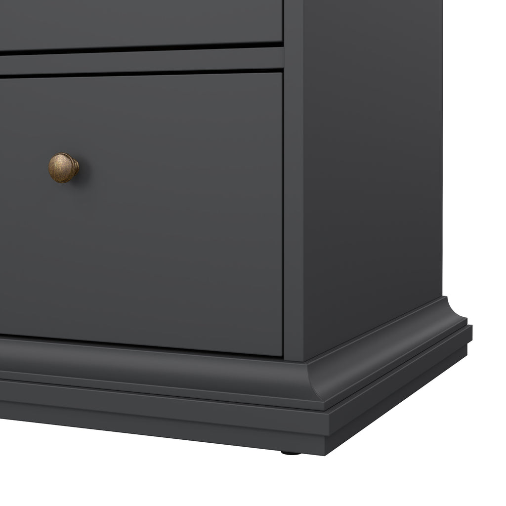 Paris Chest of 8 Drawers in Matt Grey
