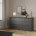 Paris Chest of 8 Drawers in Matt Grey