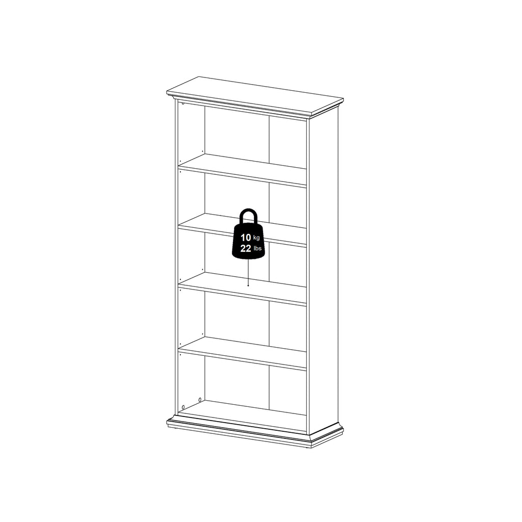 Paris Tall Bookcase in White