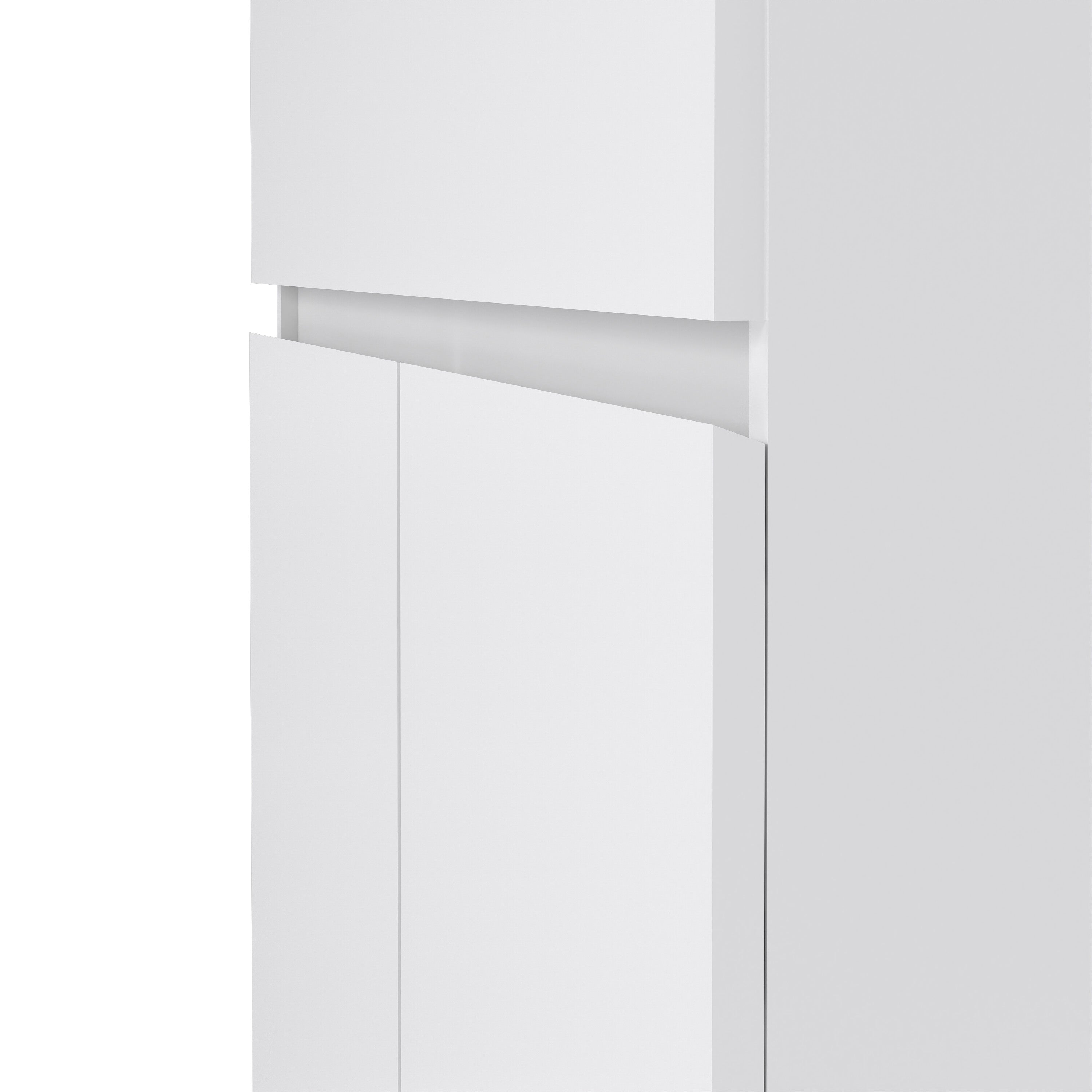 Naia Sideboard 1 Drawer 2 Doors in White High Gloss