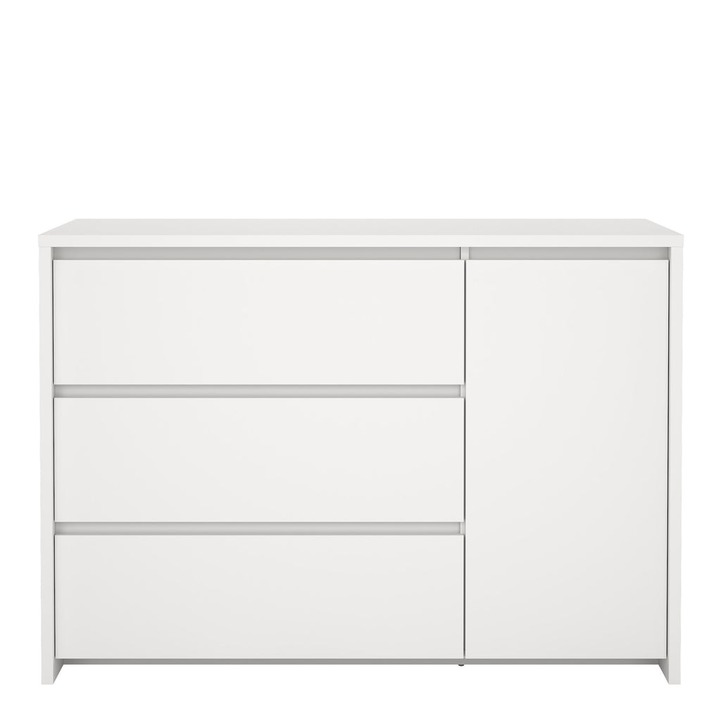 Next Sideboard with 1 door and 3 drawers White