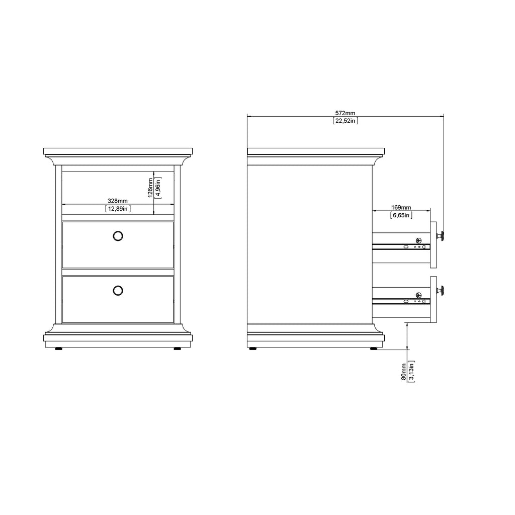 Paris Nightstand in Cashmere