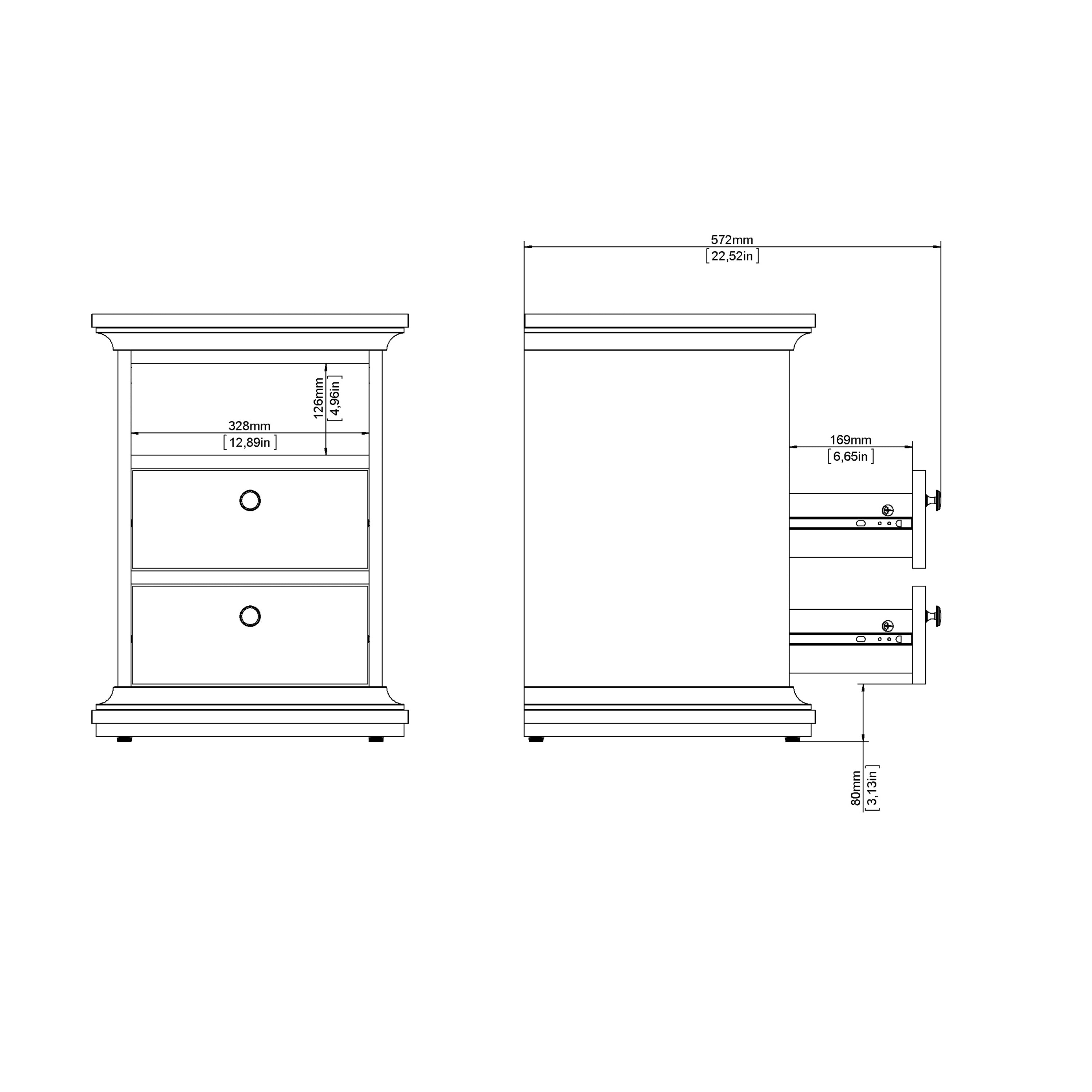 Paris Nightstand in Cashmere