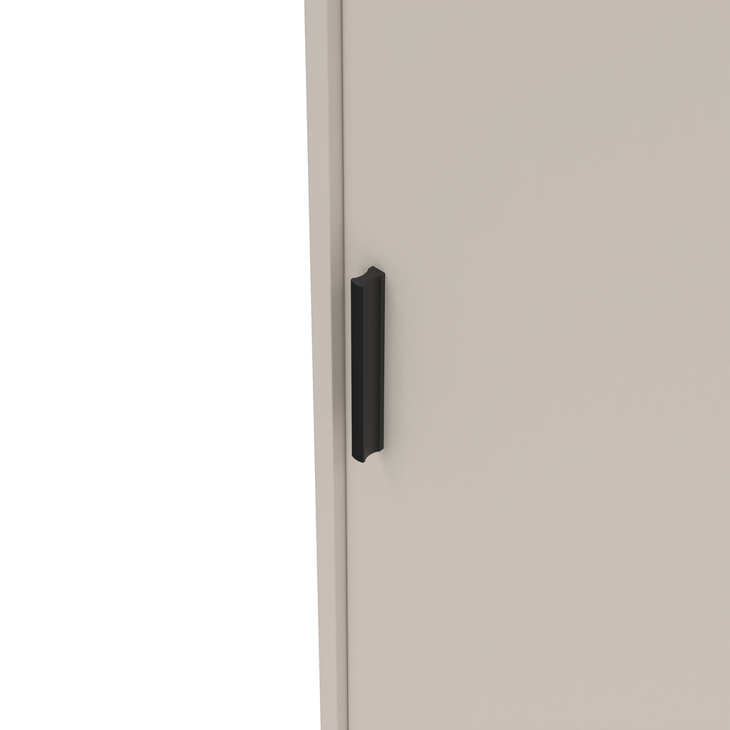 Naia Wardrobe with 2 sliding Doors 1 Door 3 Drawers in Cashmere