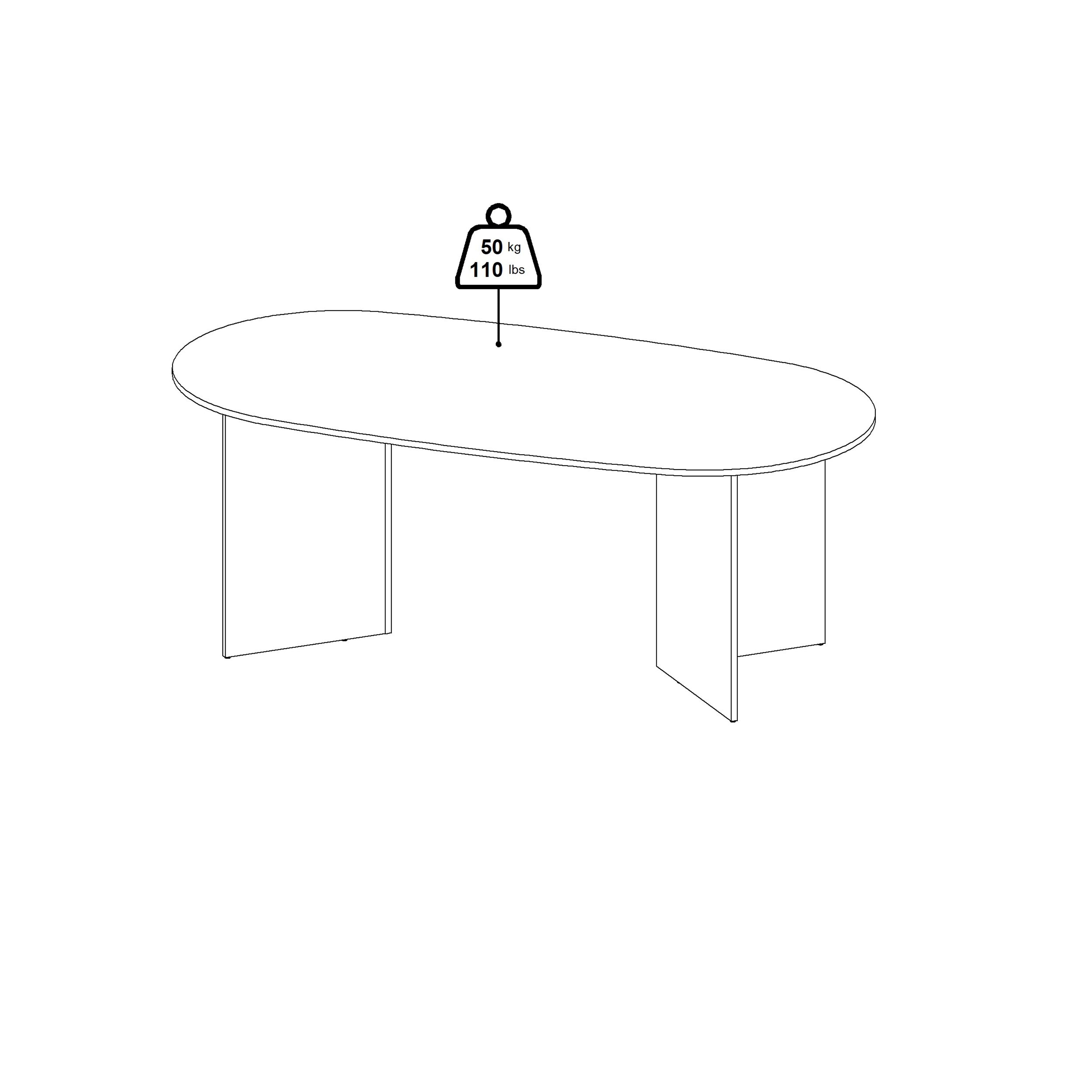 Family Dining table 100x200cm in Cashmere