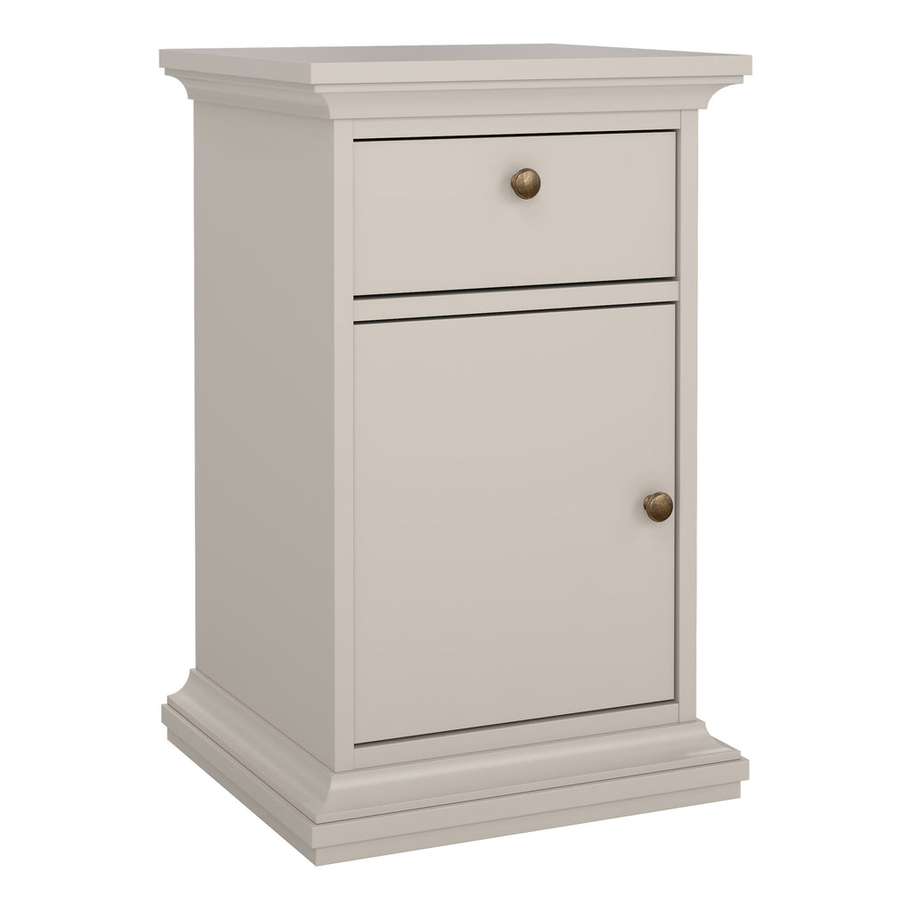Paris Nightstand 1 door 1 Drawer in Cashmere