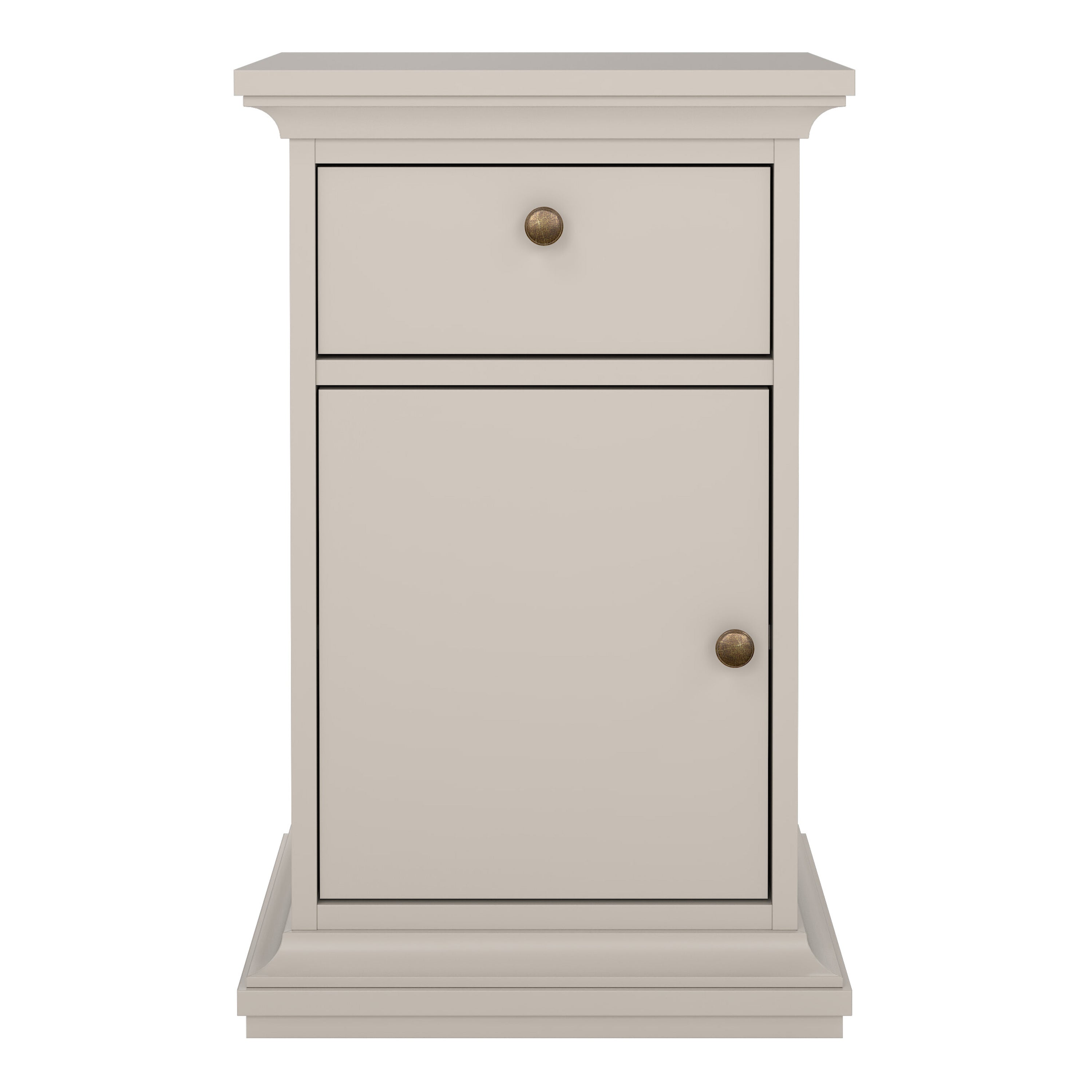 Paris Nightstand 1 door 1 Drawer in Cashmere