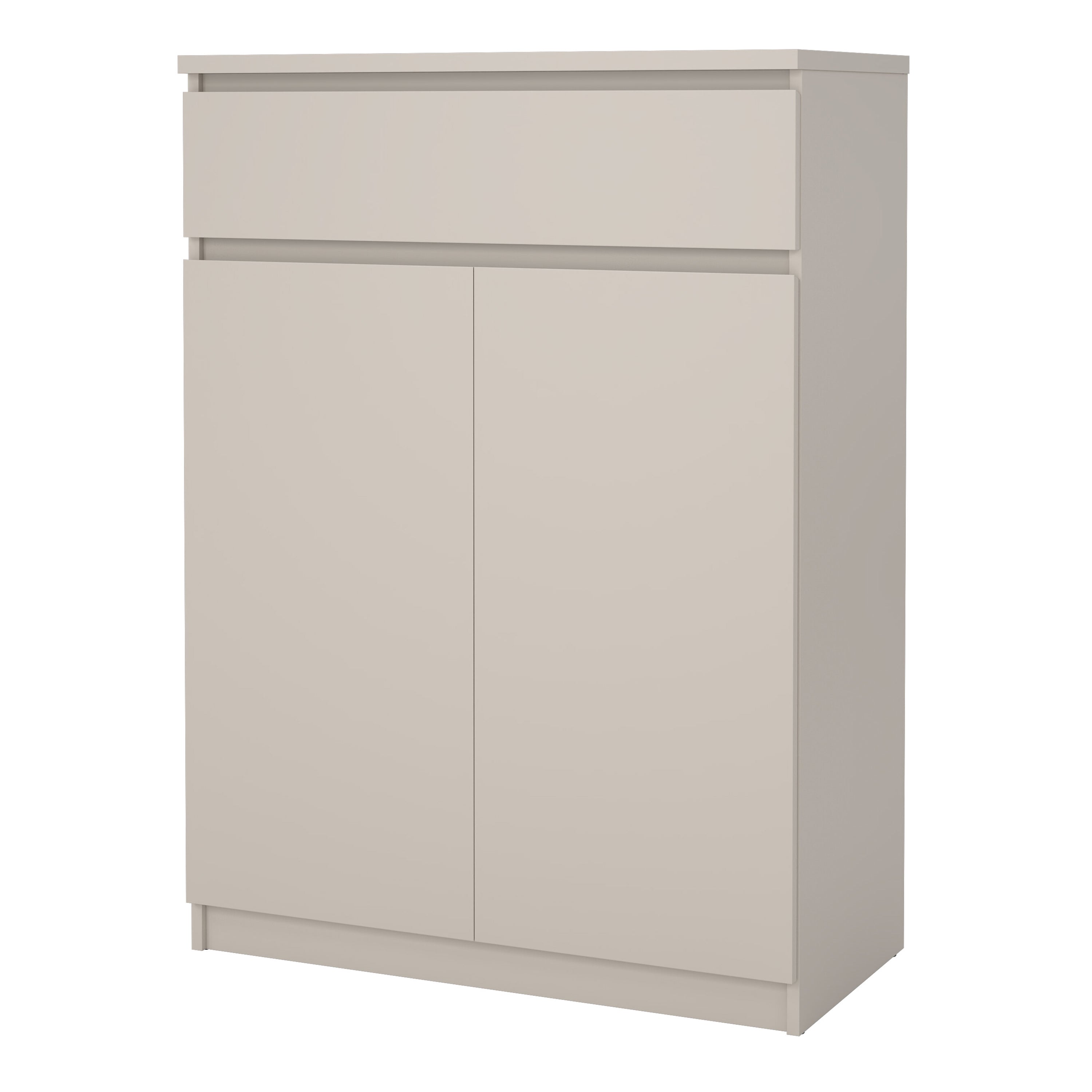 Naia Shoe cabinet with 2 Doors 1 Drawer in Cashmere