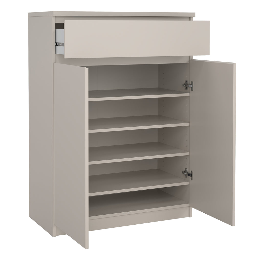 Naia Shoe cabinet with 2 Doors 1 Drawer in Cashmere